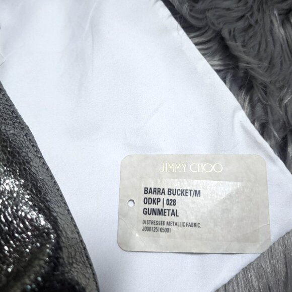 NWT JIMMY CHOO BARRA BUCKET SHOULDER BAG MEDIUM - Picture 3 of 11